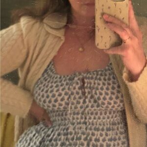 Doen Blue and Cream Maxi Dress